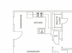 1 Bedroom 1 Bathroom